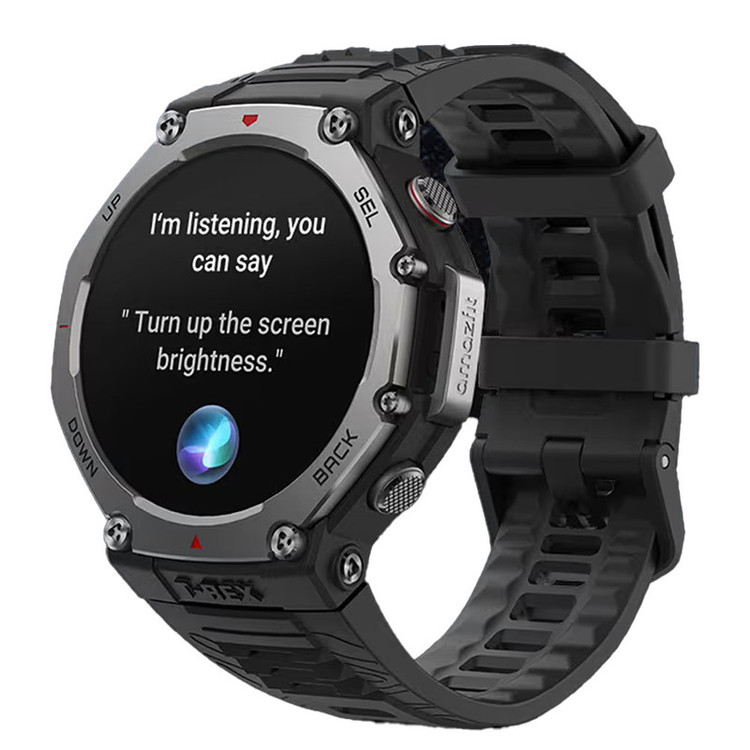 ساعت هوشمند 49 میلیمتری امیزفیت مدل T-Rex 3 با بند سیلیکونی